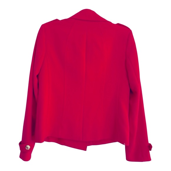 Tahari ASL Vibrant Red Short Blazer Size 6 - Picture 4 of 10